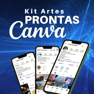 Imagem de capa para o Curso online Kit Artes Prontas no Canva
