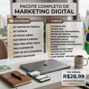 Imagem do curso Pacote Completo de Marketing Digital 