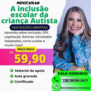 Imagem de capa para o Curso online Mini Curso - A inclusão escolar da criança Autista
