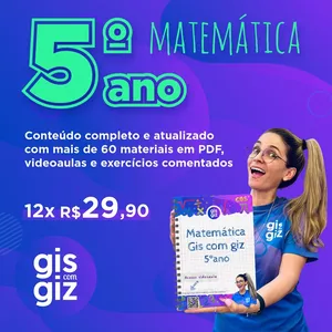 Imagem de capa para o Curso online Matemática 5º ano Gis com giz 