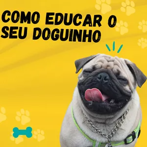 Imagem de capa para o Ebook Como Educar seu Doguinho 