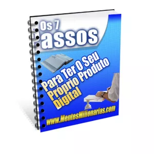 Imagem de capa para o Ebook 7 passos para você criar seus produtos 