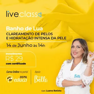 Imagem de capa para o Curso online Banho de Lua | Clareamento de Pelos e Hidratação da Pele