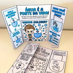 Imagem de capa para o Ebook 💦Lapbook Dia da Água