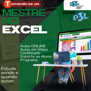 Imagem do curso Tornando-se um MESTRE no EXCEL - D3L CURSOS