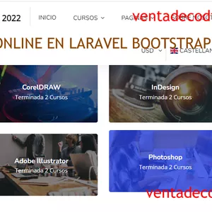 Imagen de portada para Curso online sistema para crear cursos online laravel bootstrap