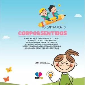 Imagem de capa para o Ebook APOSTILA: No Jardim do Corpo e Sentidos