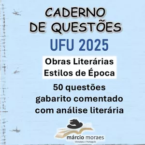 Imagem de capa para o Ebook Caderno de Questões: Literatura - Vestibular da UFU 2025