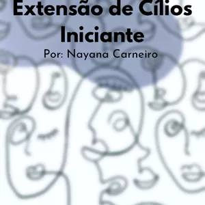Imagem de capa para o Ebook Apostila: Curso Iniciante de Extensão de cílios 