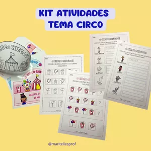 Imagem de capa para o Ebook Kit Atividades - Tema Circo