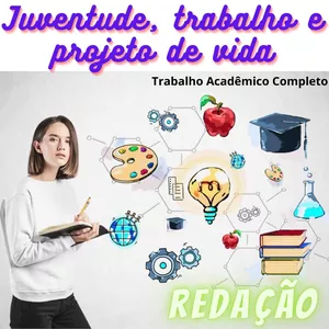 Imagem de capa para o Ebook Redação - Juventude, Trabalho e Projeto de Vida