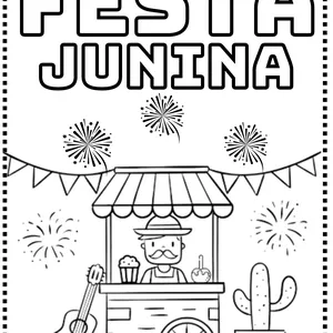 Imagem de capa para o Ebook ATIVIDADES FESTA JUNINA- 1º E 2º ANO DO FUNDAMENTAL 