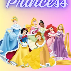 Imagen de portada para Ebook Libro princesas Disney para colorear