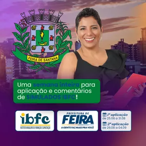 Imagem de capa para o Curso online 1ª SEMANA DE SIMULADOS | GRAVADA | FEIRA DE SANTANA | 29.08
