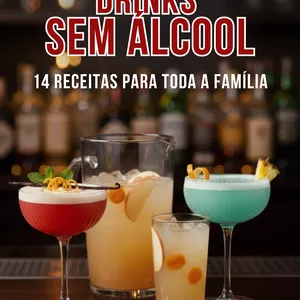 Imagem de capa para o Ebook Drinks sem Álcool