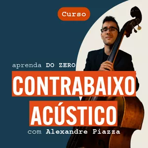 Imagem de capa para o Curso online Contrabaixo Acústico com Alexandre Piazza