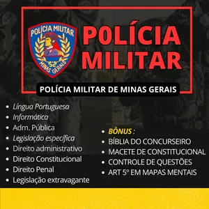 Imagem de capa para o Ebook Apostila PMMG