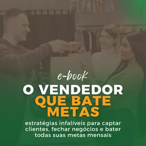Imagem de capa para o Ebook O Vendedor que Bate Metas