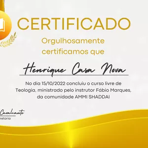 Imagem do curso Curso de Teologia Ammi Shaddai 