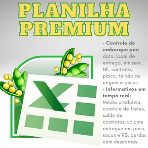 Planilha Planilha PREMIUM para gestão de Safra