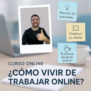Imagen de portada para Curso online Como vivir de trabajar online GUIA PASO A PASO