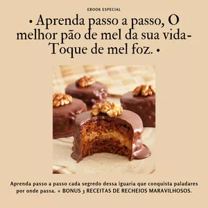 Imagem do curso Aprenda passo a passo a fazer O melhor pão de mel da sua vida - toque de mel foz