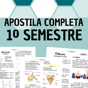 Imagem principal do produto APOSTILA COMPLETA 1º SEMESTRE - MEDICINA