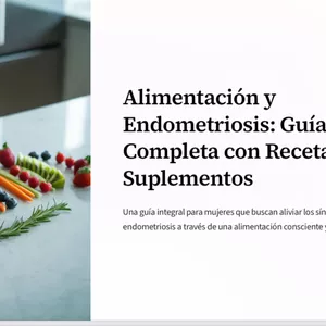 Imagen de portada para Ebook Alimentación y Endometriosis: Guía Completa con Recetas,Tips y Suplementos.