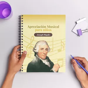 Imagen de portada para Ebook Apreciación Musical para niños Cuaderno Joseph Haydn