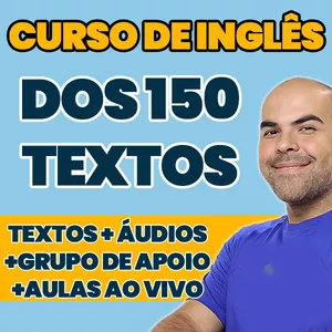 Imagem de capa para o Curso online Curso de Inglês - 150 Textos em Inglês - Mais de 500.000 alunos