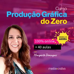 Imagem de capa para o Curso online Produção Gráfica do Zero