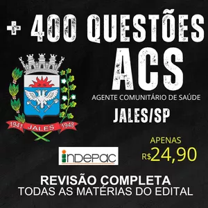 Imagem do curso JALES/SP - AGENTE COMUNITÁRIO DE SAÚDE (ACS) 