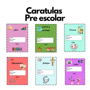 Imagen de portada para Ebook CARATULAS PRE ESCOLAR 2025
