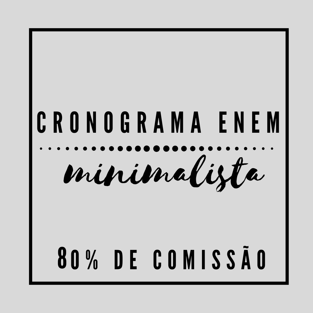 Imagem de Cronograma Enem Minimalista criado por Fernanda na hotmart