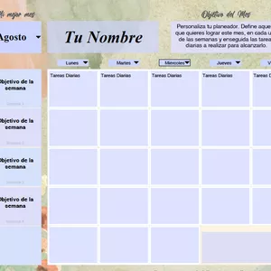 Imagen de portada para Ebook LIAMTUES - Planeador Mensual Personalizable Sencillo