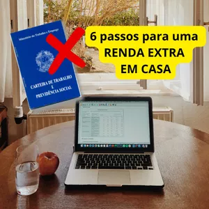 Imagem de capa para o Curso online 6 Passos para ter uma RENDA EXTRA EM CASA + 3 BÔNUS exclusivos.