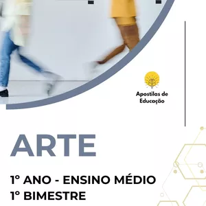 Imagem de capa para o Ebook Arte 1º Ano 1º Bimestre (Ensino Médio) - Apostila com Planos de Aula