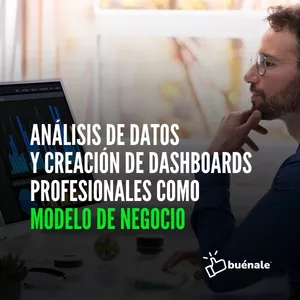 Imagen de portada para Curso online Análisis de Datos y Creación de Dashboards Profesionales como Modelo de Negocio