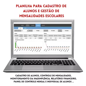 Imagem de capa para o Curso online Planilha para Cadastro de Alunos e Gestão de Mensalidades Escolares