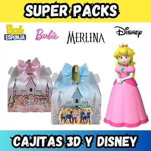 Imagen de portada para Ebook Super pack de cajitas 3D , personajes Disney y mucho más