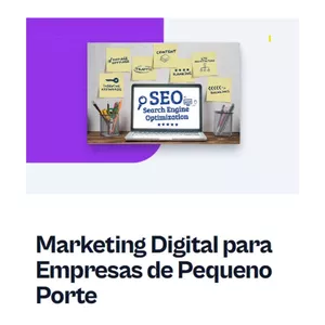 Imagem de capa para o Ebook Marketing Digital para Empresas de Pequeno Porte