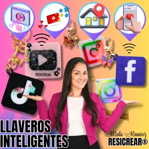 LLAVEROS INTELIGENTES CON RESINA
