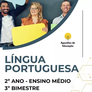 Imagem de capa para o Ebook Língua Portuguesa 2º Ano 3º Bimestre (Ensino Médio) - Apostila com Planos de Aula