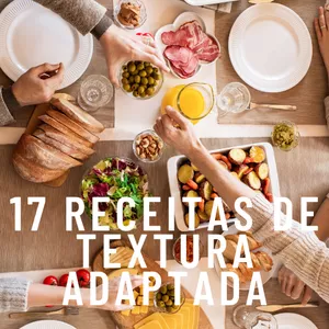 Imagem de capa para o Ebook Têm dificuldade de mastigação ou de engolir? Receitas de textura adaptada para você