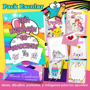 Imagen de portada para Ebook Pack Escolar Guía Decoración de Cuadernos