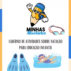 Imagem de capa para o Ebook Caderno de Atividades Sobre Natação para Educação Infantil