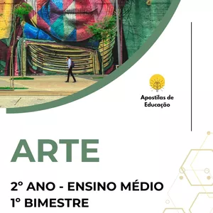 Imagem de capa para o Ebook Arte 2º Ano 1º Bimestre (Ensino Médio) - Apostila com Planos de Aula
