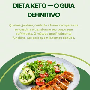 Imagem de capa para o Ebook DIETA KETO — O GUIA DEFINITIVO