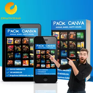 Imagem de capa para o Curso online Artes para redes sociais para adegas, bares, happy hours - Pack com 60 modelos editáveis
