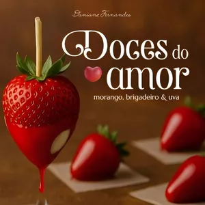 Doces do amor: Morangos, brigadeiro e uva